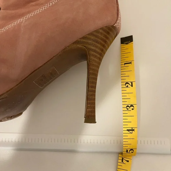 2/$50 COLIN STUART Mauve Pointy Toe Lace-Up Suede Booties, Size 10 - Picture 10 of 10